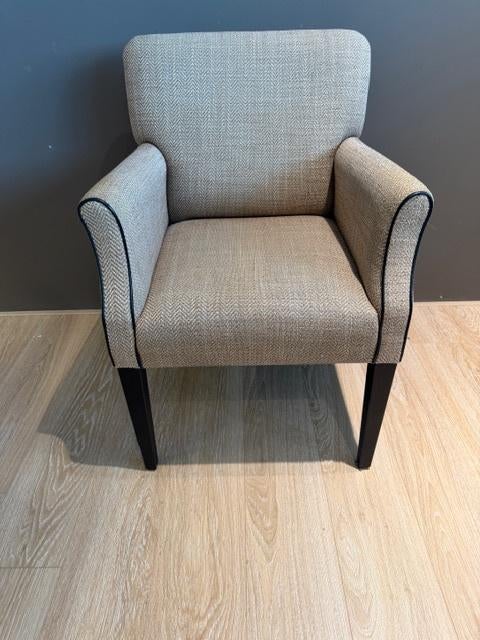 Fauteuil / stoel , 6 stuks, 80 euro/stuk, Gebruikt, 75 tot 100 cm, Ophalen of Verzenden, Stof