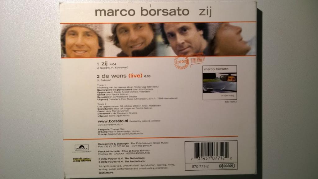 Marco Borsato - Zij, Maxi-single, Ophalen of Verzenden, Zo goed als nieuw, 1 single