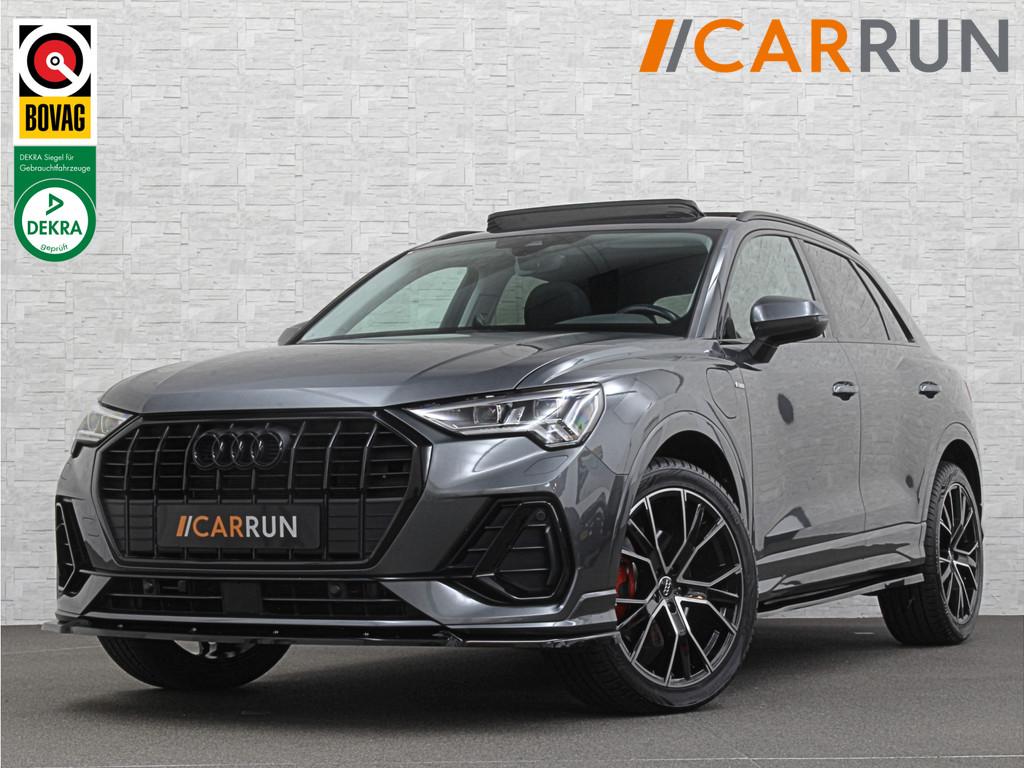 Audi Q3 45e 245pk S-Line | RS-Leder | Panorama | LED-Matrix, Gebruikt, Zwart, Met garantie (alle), Hybride Elektrisch/Benzine