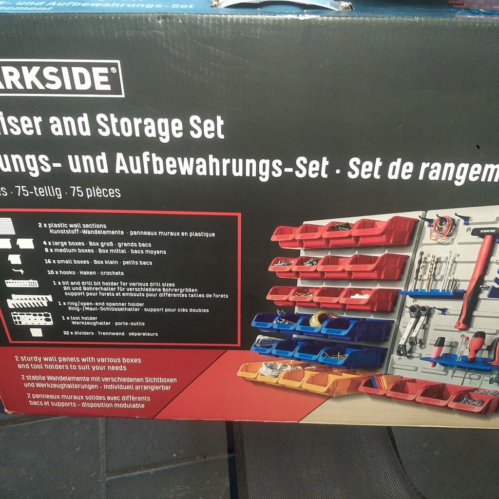 75 delige gereedschap bord en opbergbord., Ophalen of Verzenden, Nieuw