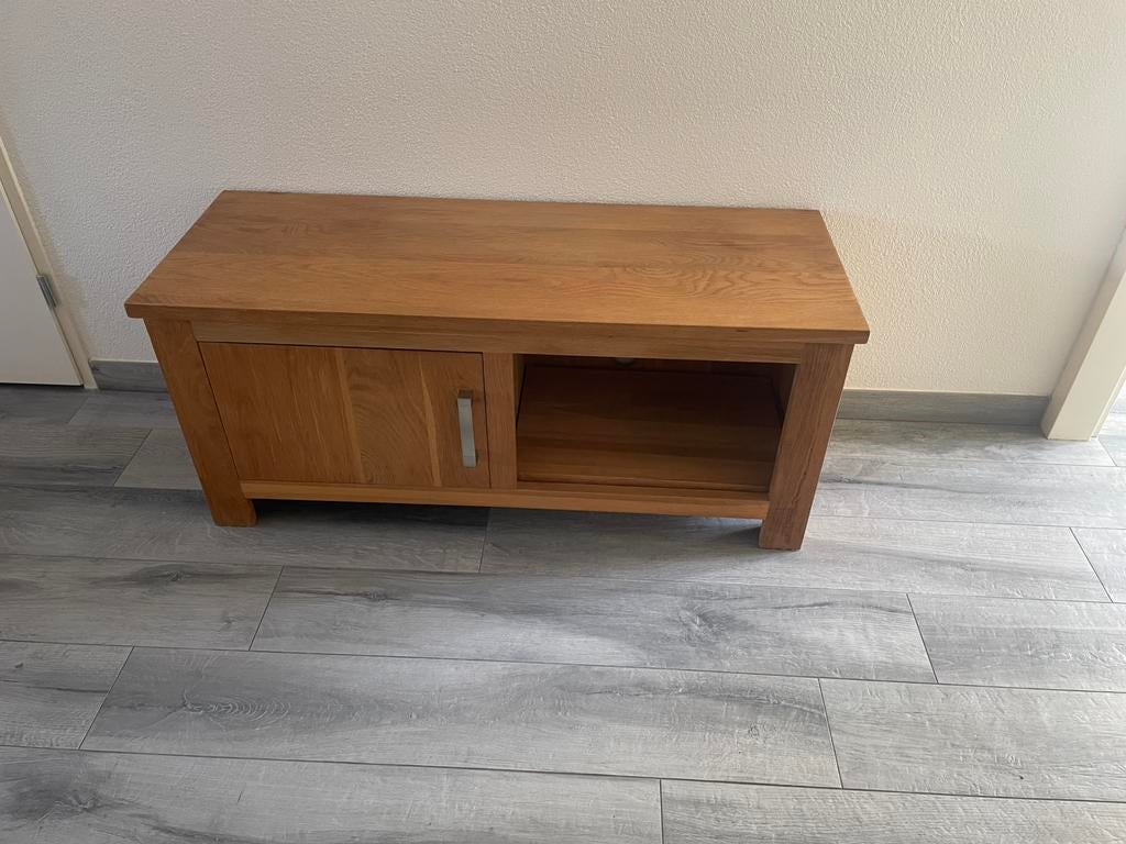 Eiken hout dressoir tv meubel kastje, Huis en Inrichting, Kasten | Televisiemeubels, Ophalen, 100 tot 150 cm, Zo goed als nieuw