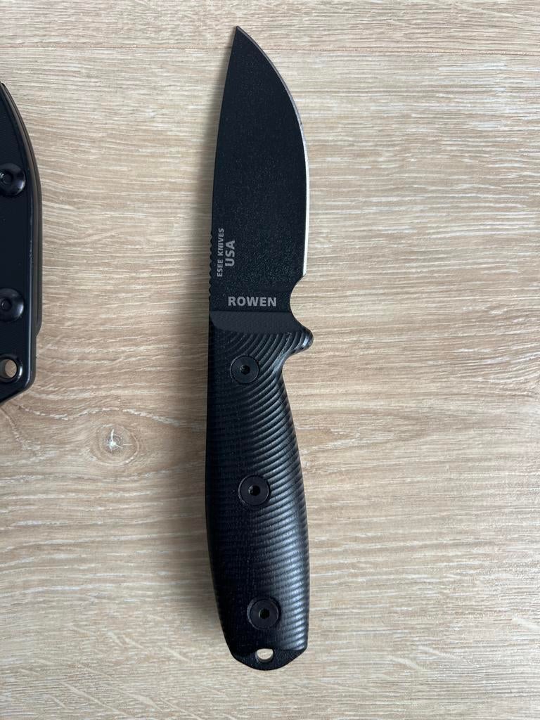 ESEE Model 3 Black Blade 3D Black G10 3PMB-001 zwarte schede, Verzenden, Zo goed als nieuw