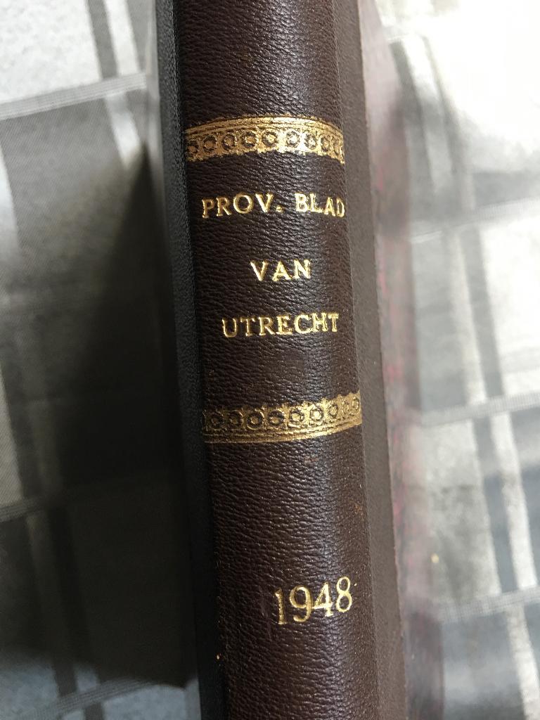 Alphabetisch register  Provinciaal blad van Utrecht 1948, Ophalen of Verzenden