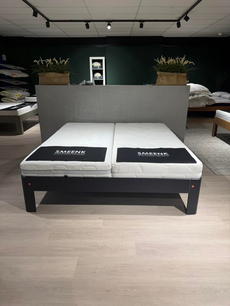 Auping Auronde 1500 180x200 Elektrisch! Night Blue SHOWROOM!, Ophalen of Verzenden, 180 cm, Hout, Nieuw