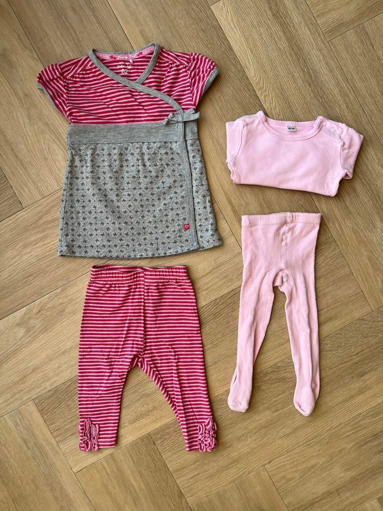 Set: overslagjurkje, legging, maillot, romper, maat 62, Kinderen en Baby's, Babykleding | Maat 62, Meisje, Ophalen of Verzenden