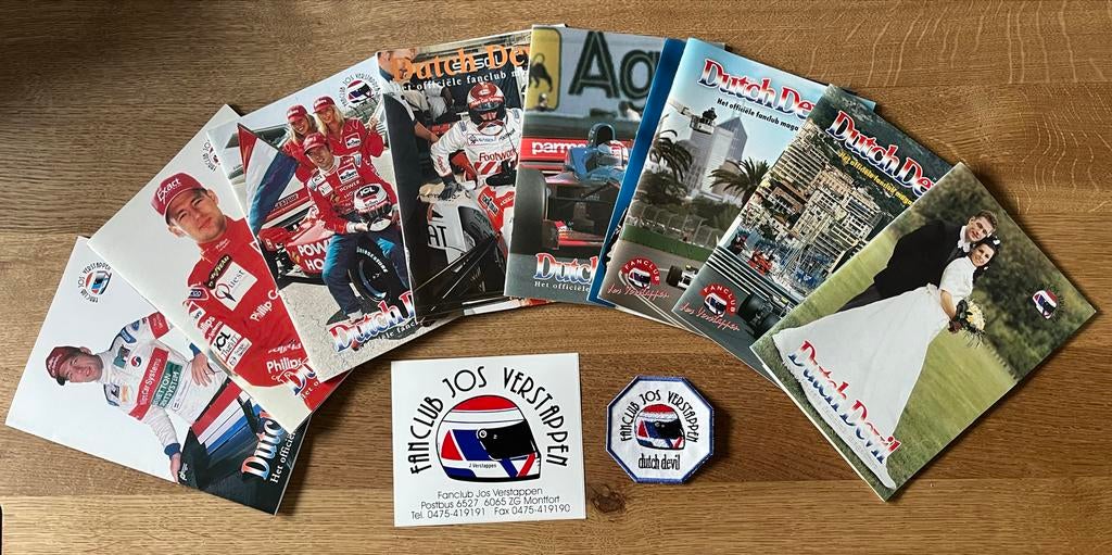 Jos Verstappen fanclub magazines 1996 met extra's, Ophalen of Verzenden, Zo goed als nieuw