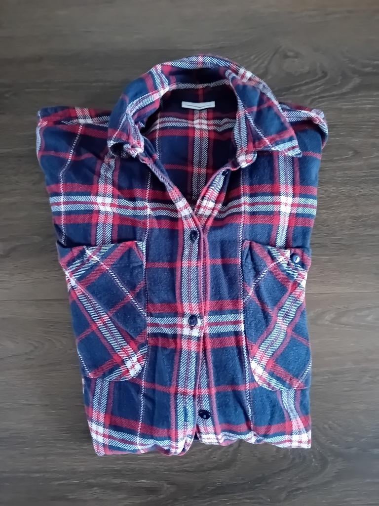 geruite blouse lange mouw, blouses M Noisy May, Ophalen of Verzenden, Zo goed als nieuw