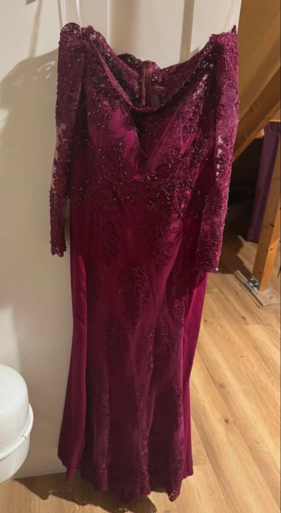 Prachtige avondjurk / gala jurk – NIEUW, Maat 38/40 (M), Galajurk, Paars, Nieuw