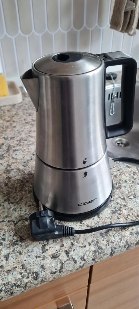 Cloer Elektrische Percolator - RVS, Witgoed en Apparatuur, Koffiezetapparaten, Zo goed als nieuw, Gemalen koffie, Overige modellen