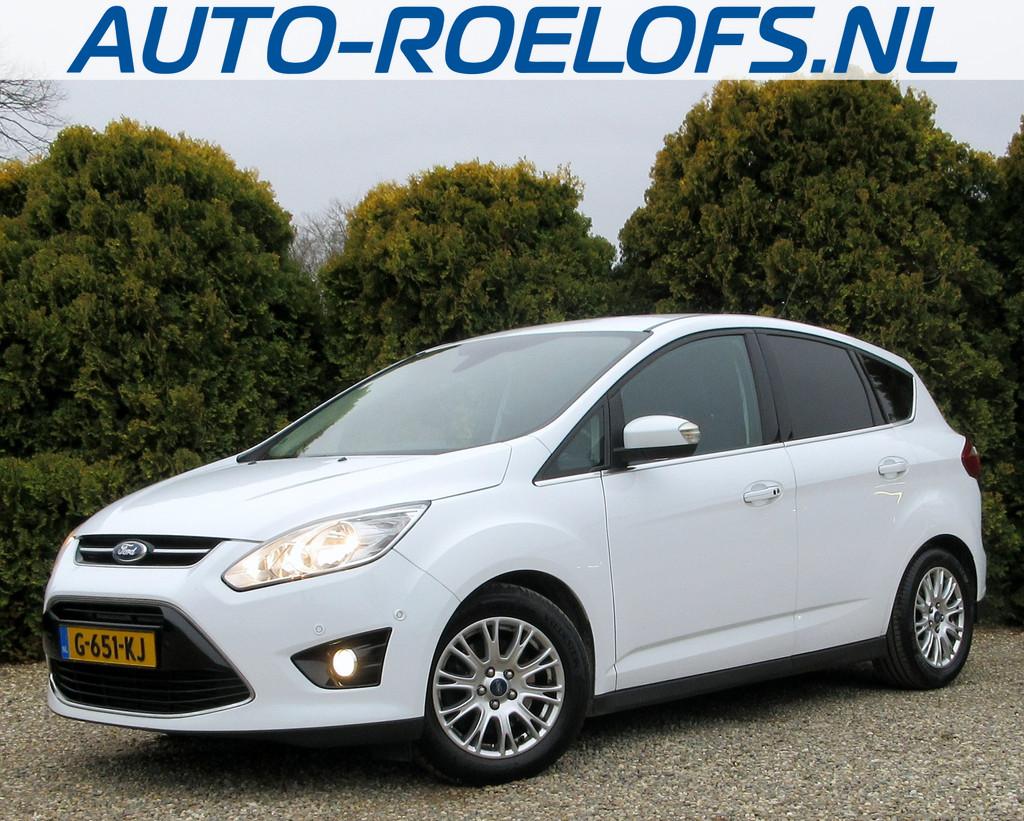 Ford C-Max 1.6 Titanium*Leder*Navi*Cruise*, Voorwielaandrijving, Gebruikt, Zwart, 4 cilinders