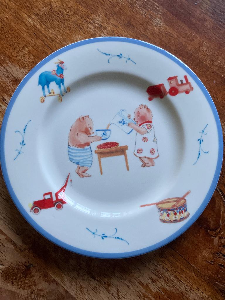 Villeroy & Boch Family Bears  kinderbordje, Ophalen of Verzenden, Zo goed als nieuw, Bord(en), Overige stijlen