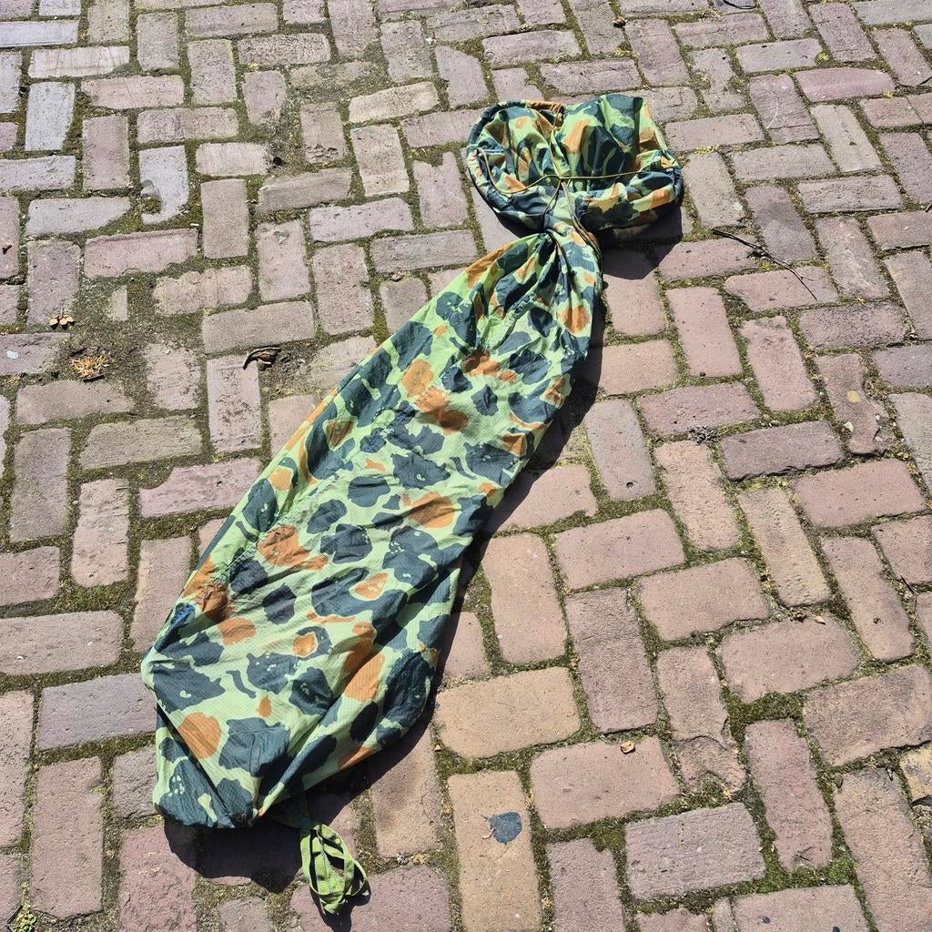 Vintage Camouflage  parachute - Legeruitrusting, Ophalen of Verzenden, Landmacht, Amerika, Kleding of Schoenen