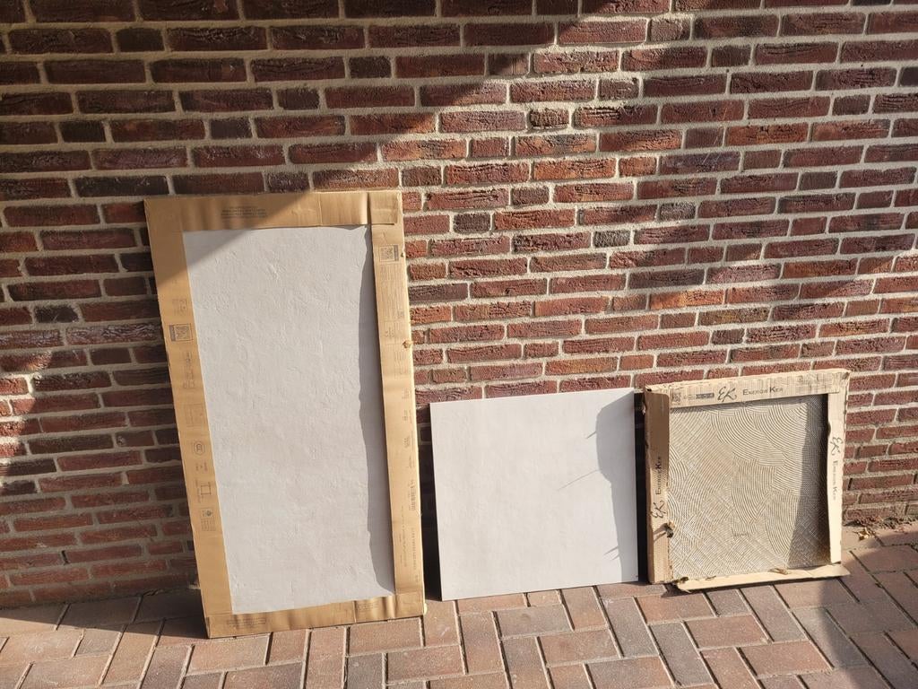 Tegels 3stuks 60x60 en 3 stuks 60x120cm (3,24m2 totaal), Ophalen, 60 cm of meer, Nieuw, Minder dan 5 m²