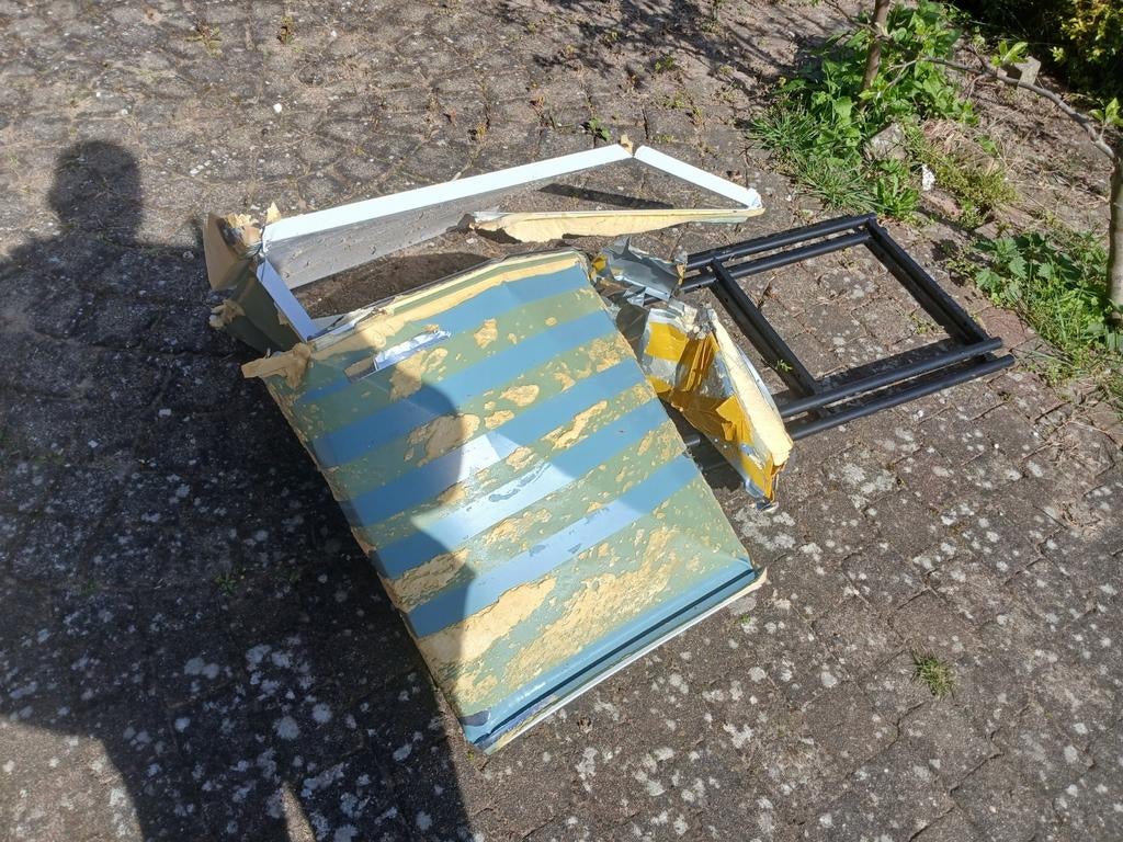 Oudijzer, Ophalen of Verzenden, Gebruikt, 15 m² of meer, Zeil