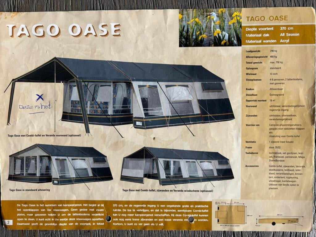 Vouwwagen Gerjak Tago Oase, Blauw, Aanwezig, Ophalen, Overige merken