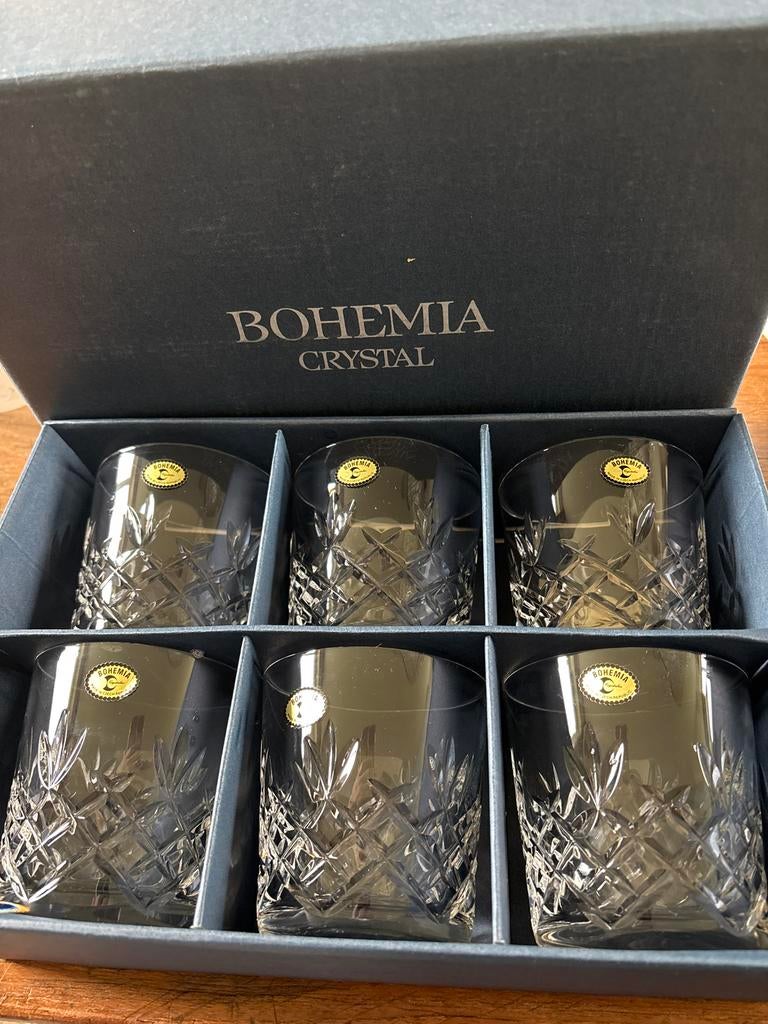 Set van 6 Bohemia Crystal whiskyglazen, Ophalen