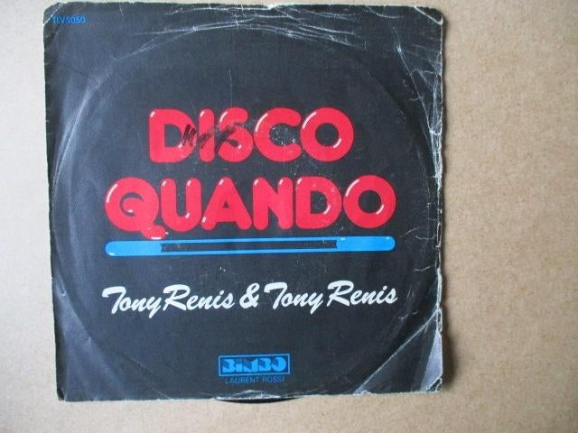 s4187 tony renis and toni renis - disco quando, Ophalen, Gebruikt, Overige genres, 7 inch
