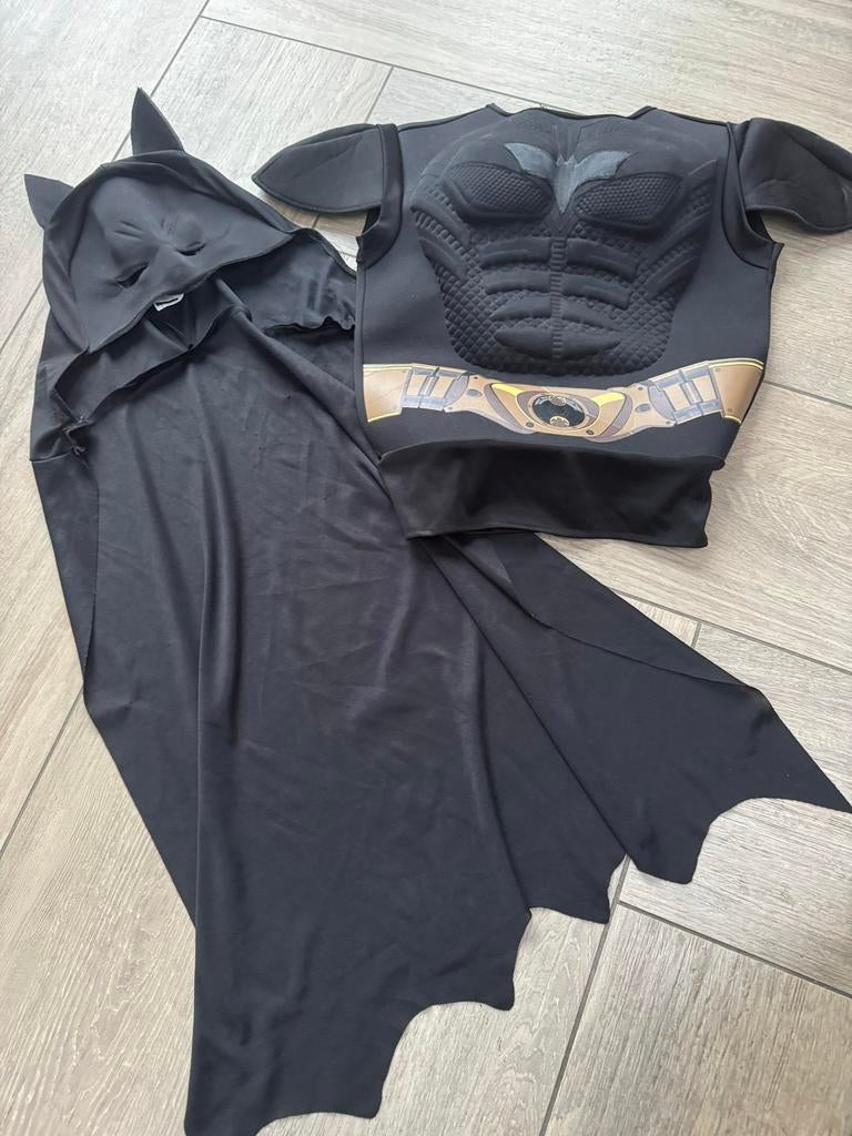 Batman Kostuum - Superheldenpak voor Kinderen, Ophalen of Verzenden, Zo goed als nieuw, 110 t/m 116, Jongen