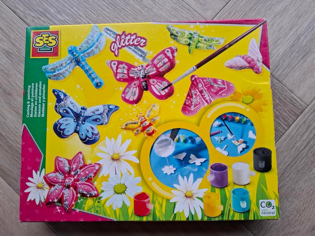 Gips gieten en schilderen glitter, Kinderen en Baby's, Speelgoed | Educatief en Creatief, Ophalen of Verzenden, Nieuw, Knutselen