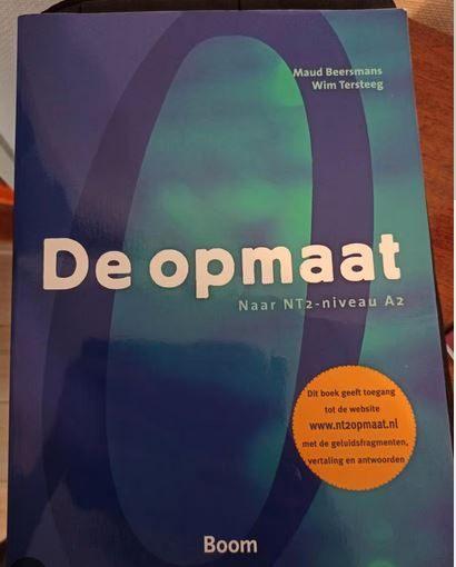 De Opmaat naar NT2-niveau A2 Maud Beersmans Wim Tersteeg, Verzenden, Alpha, Nieuw