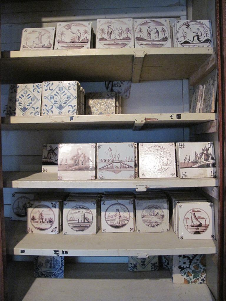 Oude wandtegels gebruikt Friese witjes Delfts blauw antiek, Doe-het-zelf en Verbouw, Ophalen, Gebruikt, Minder dan 20 cm, Minder dan 20 cm