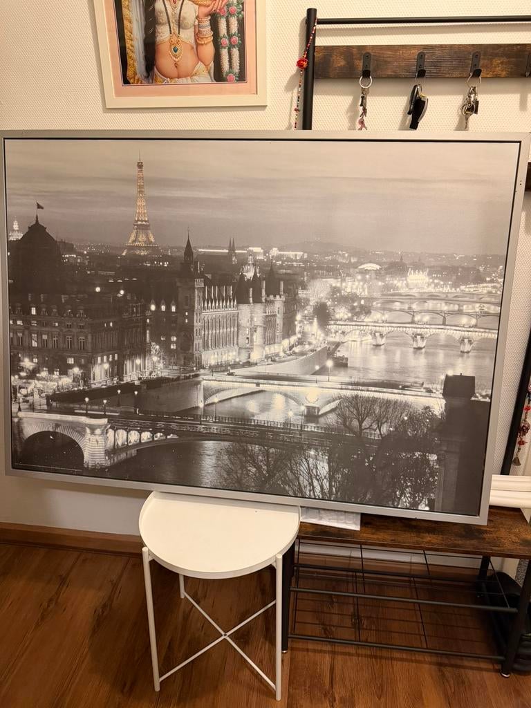 Parijs Foto op Canvas van de Ikea 140 cm, Ophalen, Zo goed als nieuw