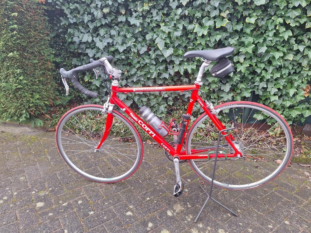 Coppi Racefiets + schoenen., Fietsen en Brommers, Fietsen | Racefietsen, Minder dan 10 versnellingen, Gebruikt, Aluminium, Ophalen
