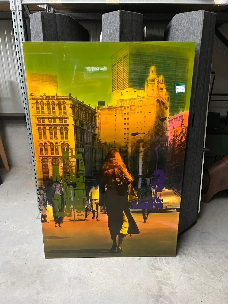 Te koop: Groot wanddoek / kunstprint – City Art – 180120 cm, Antiek en Kunst, Kunst | Schilderijen | Klassiek, Ophalen