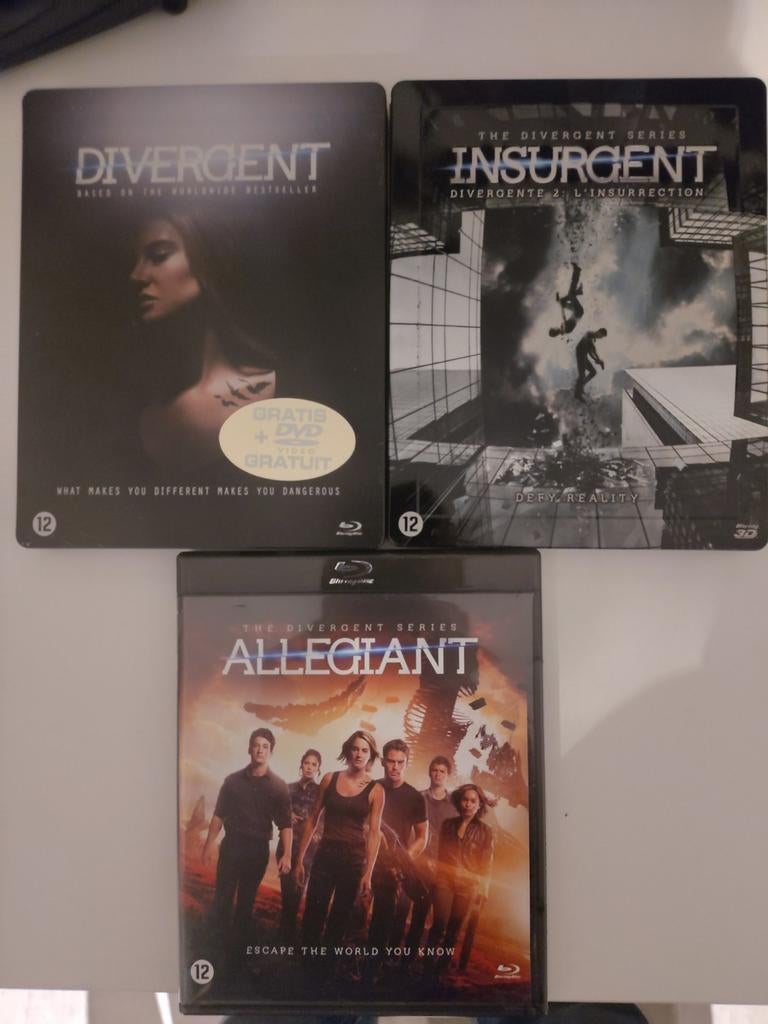 Divergent Trilogie Blu-ray Luxe Metalen Dozen, Cd's en Dvd's, Blu-ray, Ophalen of Verzenden, Zo goed als nieuw, Science Fiction en Fantasy