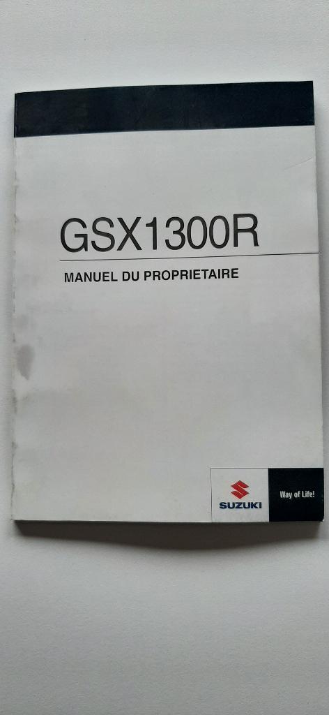 Instruktieboekje Suzuki Hayabusa bwjr. 2010 Franstalig, Ophalen of Verzenden, Suzuki