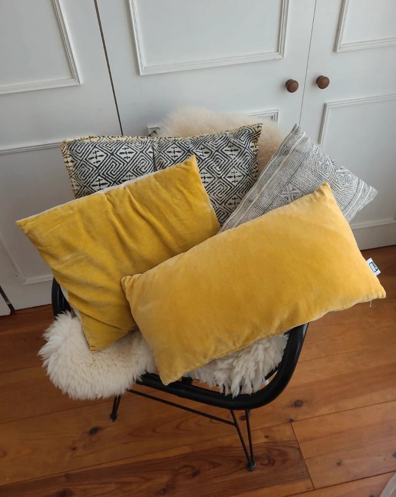 Sierkussens van Loods5 - Mooie set!, Ophalen of Verzenden, Zo goed als nieuw, Geel, Rechthoekig