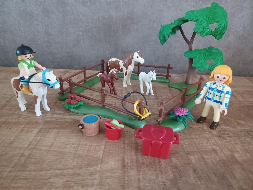 79. Playmobil Ponyweide, Ophalen of Verzenden, Zo goed als nieuw, Complete set