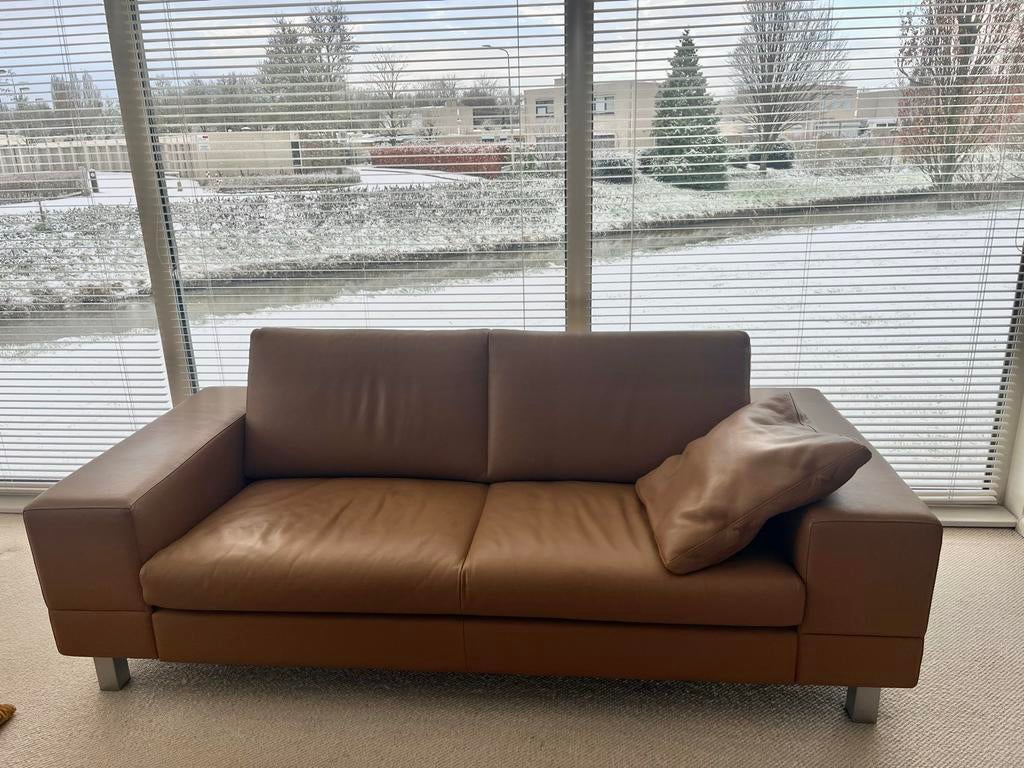 Twee Leolux Antipode 2,5 zits banken in topstaat, Tweepersoons, Ophalen of Verzenden, Zo goed als nieuw, Rechte bank