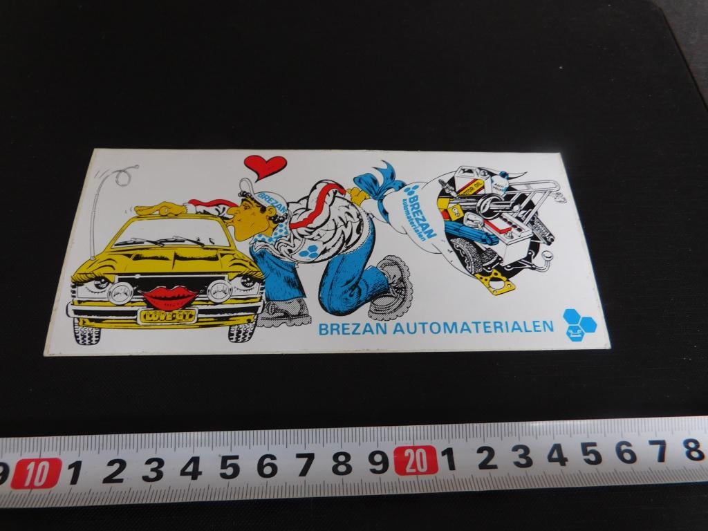 sticker BREZAN Automaterialen *, Verzamelen, Stickers, Zo goed als nieuw, Ophalen
