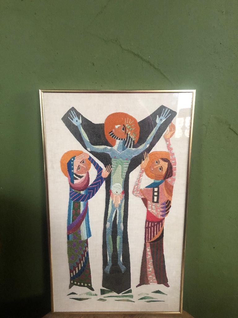 Textiel kunst Willi Martinali, Ophalen of Verzenden