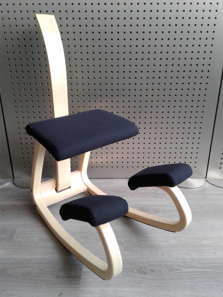 Variér (Stokke) Variable Balans met Rug (Zwart), Als Nieuw!, Zwart, Ophalen of Verzenden, Zo goed als nieuw, Variér