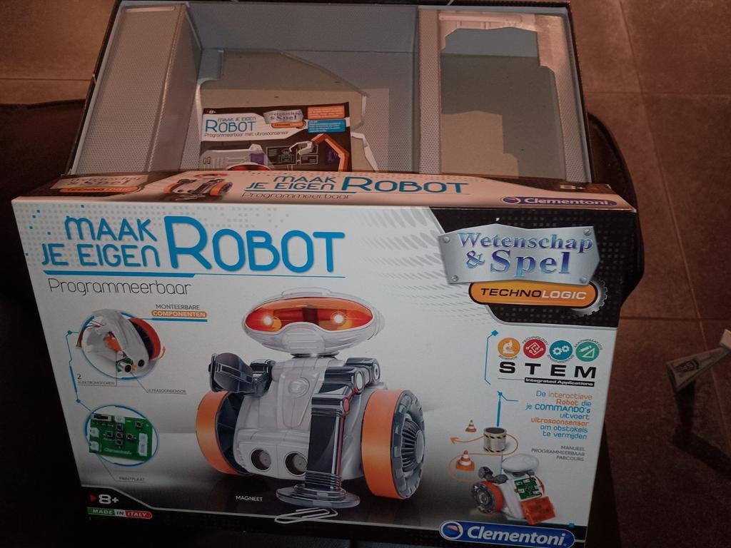Clementoni Maak Je Eigen Robot - Programmeerbaar, Ophalen of Verzenden, Zo goed als nieuw