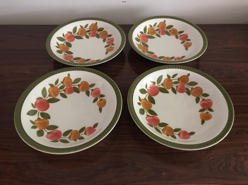 Boch Delta Stresa Set van 4.diepe soepborden borden, Ophalen of Verzenden