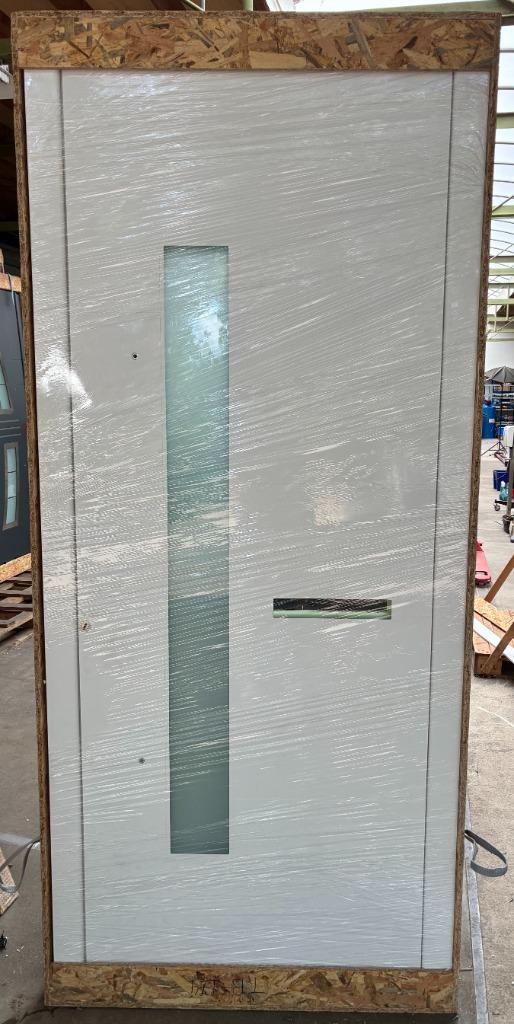 Aluminium voordeur 103 x 236 cm Links kleur Wit 9016, 100 tot 120 cm, 215 cm of meer, Nieuw, Ophalen of Verzenden