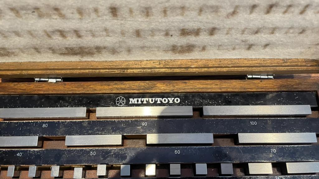 Mitutoyo 516-902 87 delige eindmaten set micrometer, -, Ophalen of Verzenden, Zo goed als nieuw, -