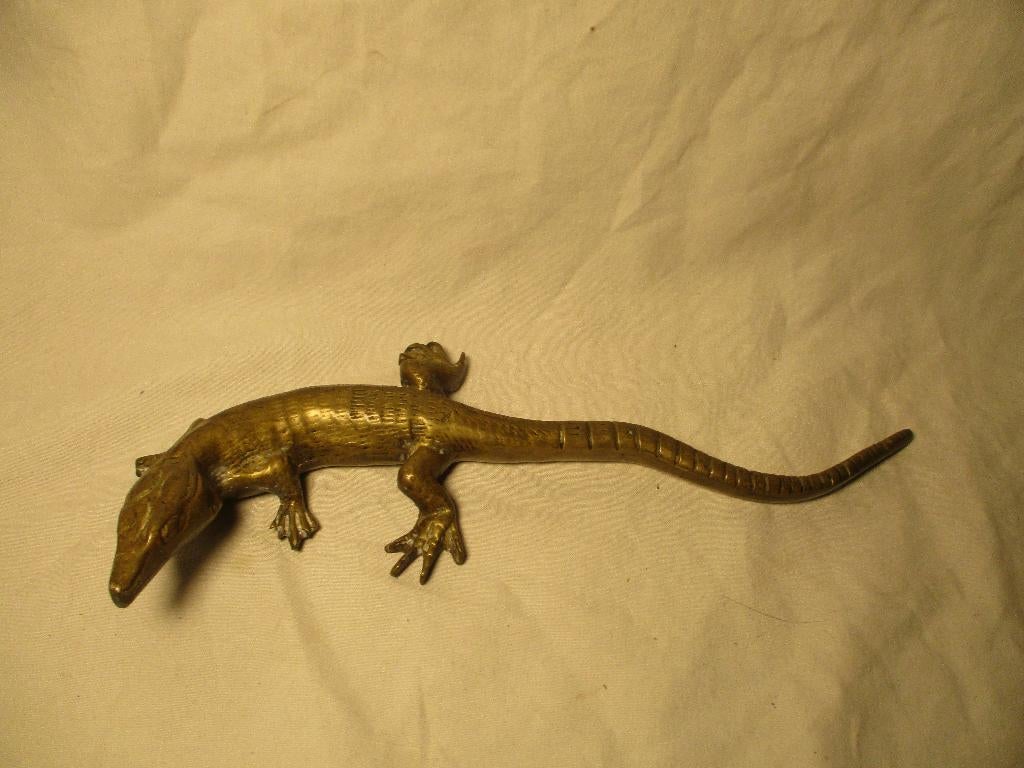 hagedis van koper-brons, Ophalen of Verzenden