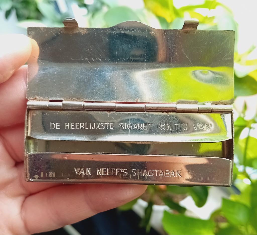 vintage metalen rizla vloei houder, Ophalen of Verzenden, Gebruikt, Sigarenbandjes