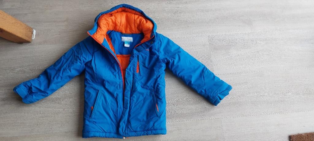 Erg warme Columbia ski jas met sneeuwvanger weinig gedragen, Kinderen en Baby's, Kinderkleding | Maat 152, Ophalen, Gebruikt, Jongen of Meisje
