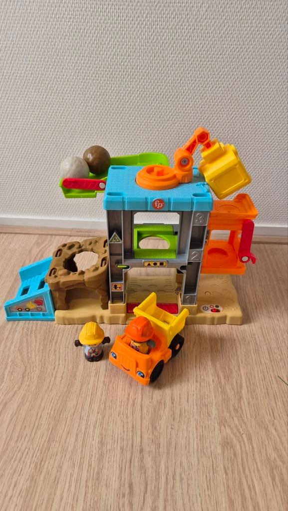 Fisher-Price Little People Bouwplaats Set, Ophalen of Verzenden, Gebruikt, Auto, Met geluid