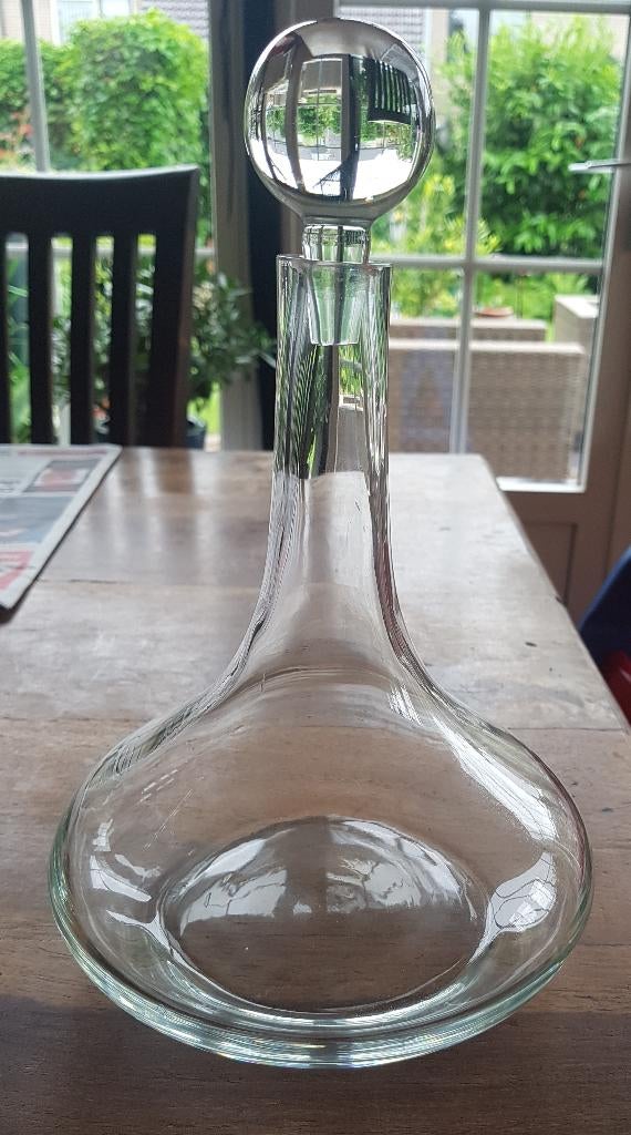 DECANTEER KARAF, Overige typen, Ophalen of Verzenden, Effen, Glas