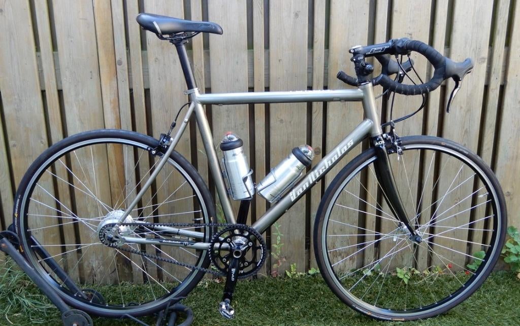 Van Nicholas Yukon Titanium Trekkingfiets 54 Cm Rohloff+Riem, Fietsen en Brommers, Fietsen | Racefietsen, Zo goed als nieuw, Heren
