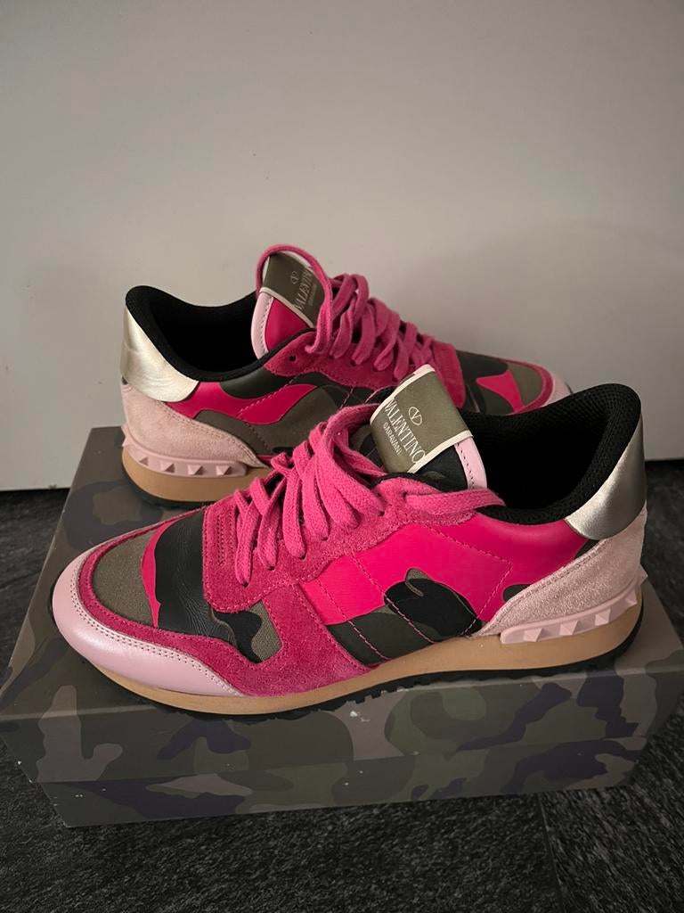 Valentino sneakers mt 37 roze als nieuw, Ophalen, Zo goed als nieuw, Roze, Sneakers of Gympen