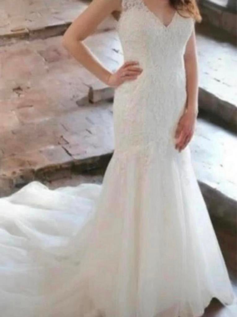 Trouwjurk, Ophalen of Verzenden, Zo goed als nieuw, Wit, Trouwjurk