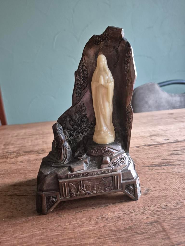 Vintage Lourdes Maria Verschijning Beeld, Antiek en Kunst, Ophalen of Verzenden