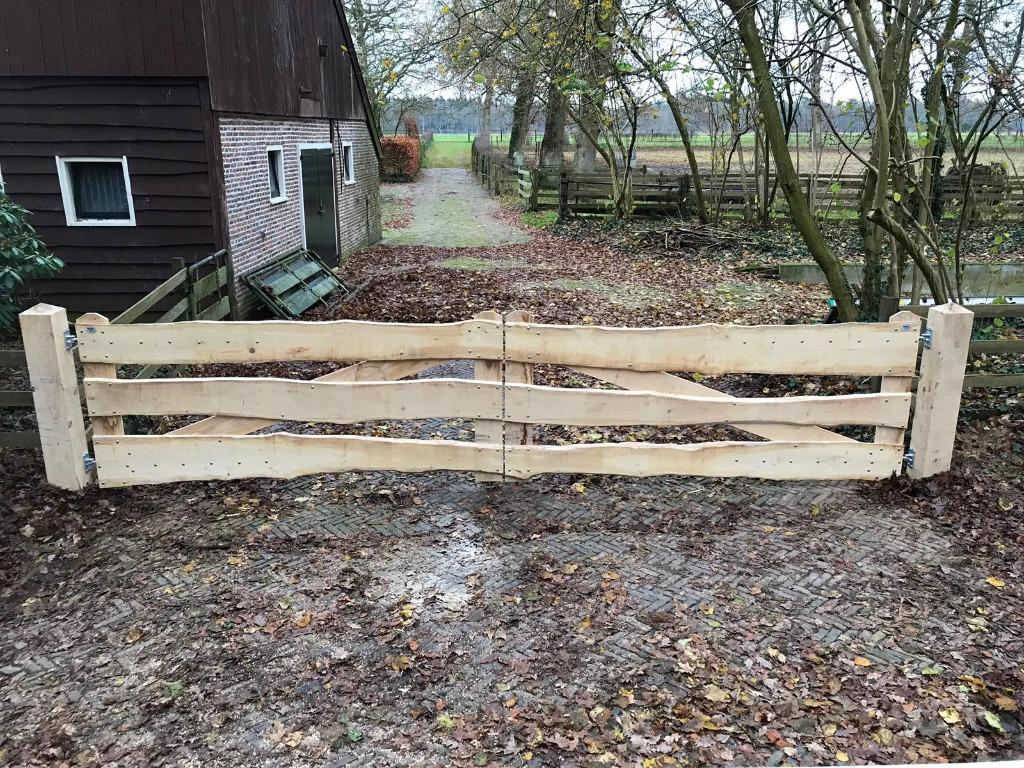 Landhekken Robuust Eikenhout of Douglashout, Tuin en Terras, Tuinhekken en Hekwerk, Ophalen, Nieuw, Hout, Tuinhek